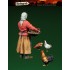1/35 Russian Old Woman and Hens (1 figure & 3 hens)