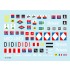 1/35 Decals for M10 Tank Destroyer in Italy-France,South Africa,New Zealand,Britain,Poland