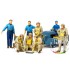 1/48 WWII US Navy Pilots w/Moto Tug