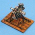 1/48 French Le Rhone 9J 110 hp 9-Cylinder Air-Cooled Rotary Engine with Repair Trestle