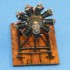 1/48 French Le Rhone 9J 110 hp 9-Cylinder Air-Cooled Rotary Engine with Repair Trestle