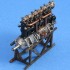 1/48 German WNW Mercedes DI Inline Engine with Diorama/Exposition Accessories