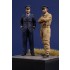 54mm, 1/32 WWII French Pilots (2 figures)