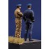 54mm, 1/32 WWII French Pilots (2 figures)