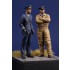 54mm, 1/32 WWII French Pilots (2 figures)