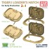 1/35 Loader's Hatch for Tiger I Early Production Casted and Welded 2in1