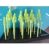 Painting Clips & Parts Holder set (12pcs, Plastic) + Clips Base
