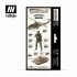 Acrylic Model Colour Paint Set - WWIII American Armour & Infantry (8 x 17ml)