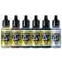 AFV Acrylic Airbrush Paint Set - Wheels & Tracks (6 x 17ml)