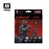 Acrylic Paint Set - Cyberpunk Red Lawmen (8 x 17 ml/0.57 fl oz w/Figure)