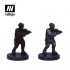 Acrylic Paint Set - Cyberpunk Red Lawmen (8 x 17 ml/0.57 fl oz w/Figure)