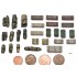 1/56 (28mm Scale) Wargame Stowage Set - Tents, Tarps & Crates #2 (27pcs)