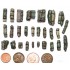1/56 (28mm Scale) Wargame Stowage Set - Tents, Tarps & Crates #3 (27pcs)