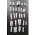 1/56 (28mm Scale) Wargame Stowage Set - Tents, Tarps & Crates #3 (27pcs)