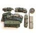 1/35 Sherman Engine Deck & Stowage Set #4 (5 pieces, road wheel Not Included)