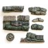 1/35 Sherman Engine Deck & Stowage Set #6 (6 pieces, road wheel Not Included)