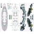 1/350 USS Montana BB-67 Battleship Detail Set for #VF350913