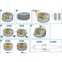 1/350 IJN Type 96 25mm Triple AA Guns Mount (2 Types, 6pcs)