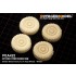 1/35 Modern British Husky TSV Road Wheels (4pcs) for Meng Model #VS009