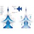 Decals for 1/48 ROCAF AIDC F-CK-1C/D Ching-kuo Prototype (#10005, #10006)
