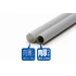 Styrene/PS Pipe (outside diameter: 7.5mm, wall thickness: 0.9mm, 4pcs, gray)