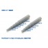 Styrene/PS Pipe (outside diameter: 8.0mm, wall thickness: 0.9mm, 3pcs, gray)