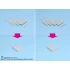 Styrene/PS Triangle Stick (side: 4.00mm & 8.00mm, length: 250mm, 4pcs, gray)