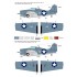 1/72 F4F-4 Wildcat Decals Part.2 "Landbase Wildcat in Guadalcanal" for Airfix/Hasegawa
