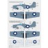 1/72 F4F-4 Wildcat Decals Part.2 "Landbase Wildcat in Guadalcanal" for Airfix/Hasegawa