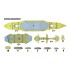1/350 SMS Schleswig-Holstein Battleship 1908 Deck Paint Masking for Trumpeter kit #05355