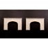 1/160 (N Scale) Cut Stone Tunnel Double Portal (2pcs)