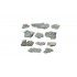 Molds for Making Surface Rocks (12.7 cm x 17.7 cm)