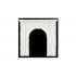 1/48 (O Scale) Cut Stone Single Portal
