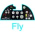 1/32 Hawker Hurricane Mk.II Instrument Panel for Fly kit