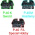 1/72 Curtiss P-40M Instrument Panel for Academy kit