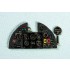 1/72 Hawker Hurricane Mk.I Late & Mk.II Instrument Panel for Hasegawa/Revell