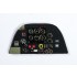 1/72 Bristol Beaufighter Mk.X Instrument Panel for Airfix kit