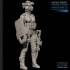 1/24 (75mm Scale) Fantasy US SEAL Assault Team Female Soldier w/Punisher Shield