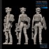1/24 (75mm Scale) Fantasy US SEAL Assault Team Female Soldier w/Punisher Shield