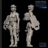 1/24 (75mm Scale) Fantasy US SEAL Assault Team Female Soldier w/Punisher Shield