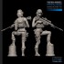 1/24 (75mm Scale) Fantasy US SEAL Assault Team Female Sniper