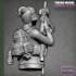 50mm Scale Fantasy US SEAL Assault Team Female Soldier Resin Bust