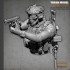 50mm Scale US SEAL Assault Team Skull Face Mask Man (resin bust)