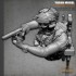 50mm Scale US SEAL Assault Team Skull Face Mask Man (resin bust)
