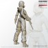 1/24 Female Soldier w/Gas Mask