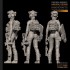 1/35 Fantasy US SEAL Assault Team Female Soldier w/Punisher Shield