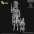 55mm Scale WWII German Female Officer (Q version)