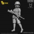 55mm Scale WWII German Female Soldier (Q version)