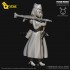 55mm Scale WWII German Female Machine Gunner (Q version)