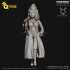 55mm Scale WWII German Female Machine Gunner (Q version)